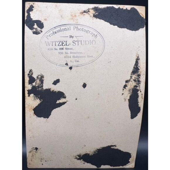 Rare 1920s Witzel Studio Harold Lloyd Photograph Thick Stock Fan Photo Hollywood - Picture 3 of 4